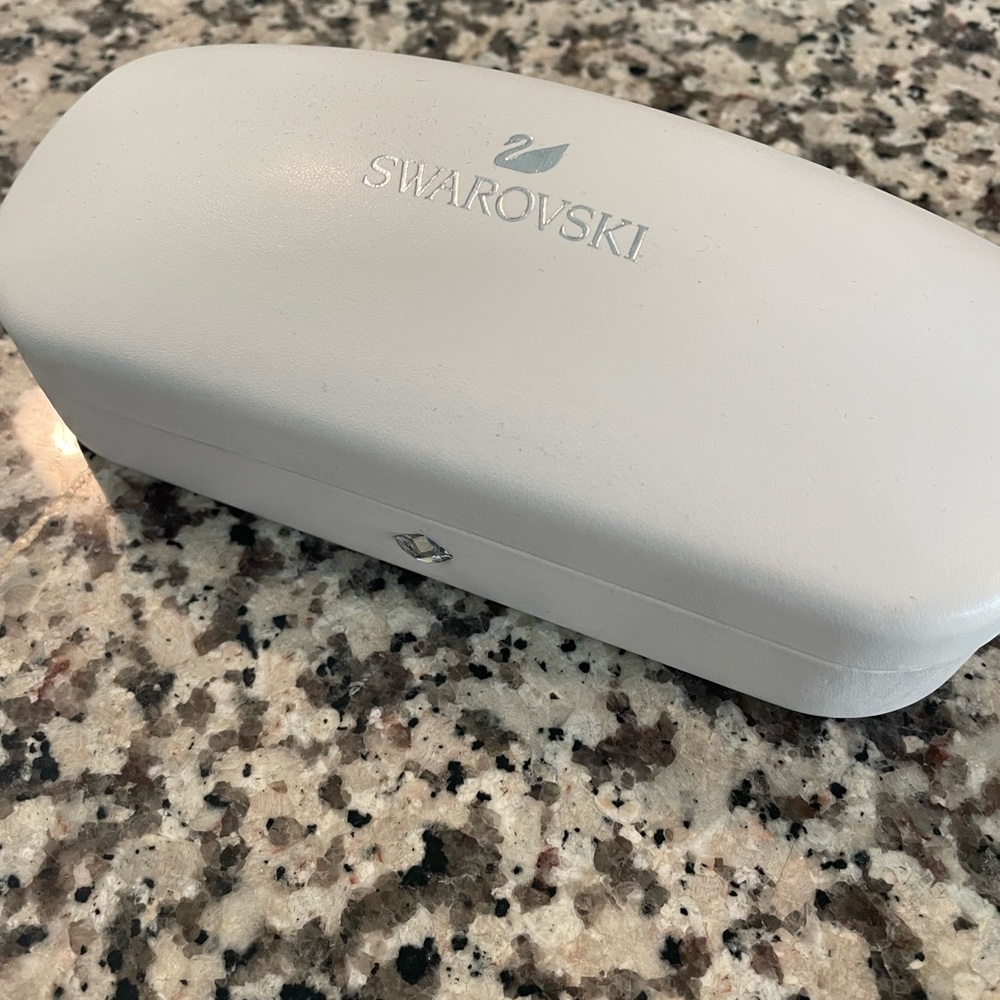 Swarovski Silver Eyeglasses with case